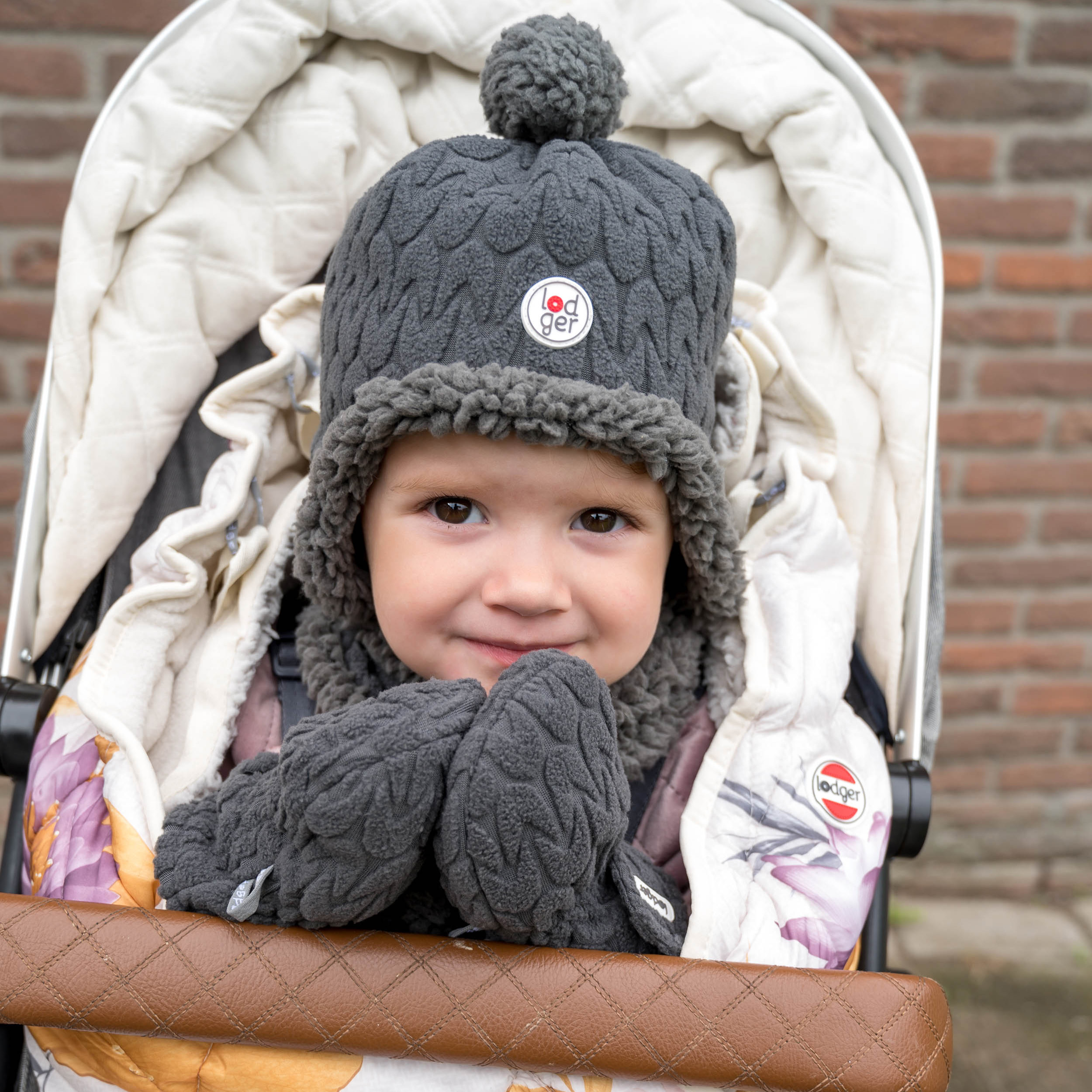 Houden Asser Voorstad 2-Laagse Hatter Wintermuts baby met perfecte pasvorm 0-12M