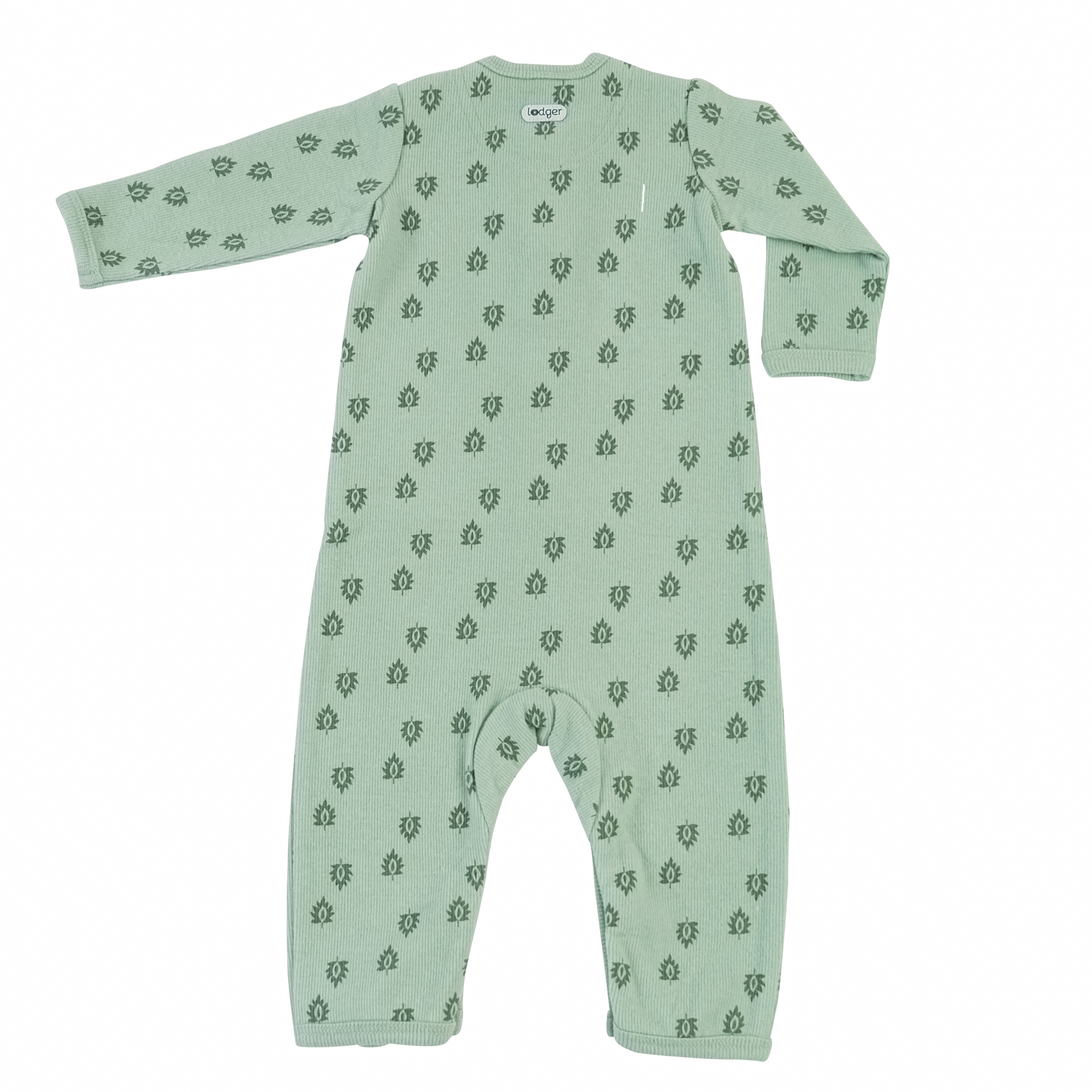 green baby jumpsuit