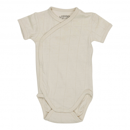 Romper Solid Crossover Baby Bodysuit With Short Sleeves