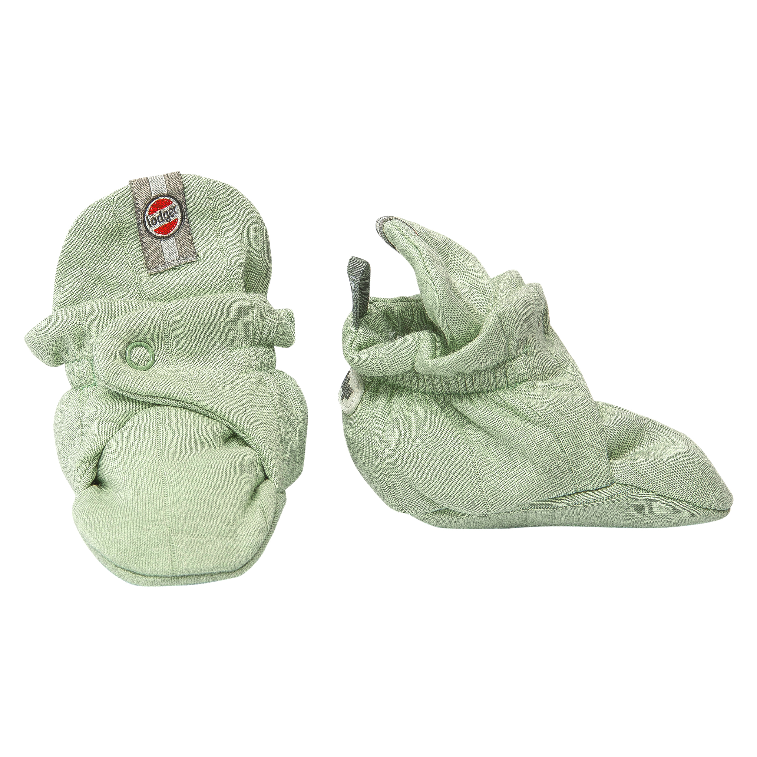 Baby slippers made of cotton with a 